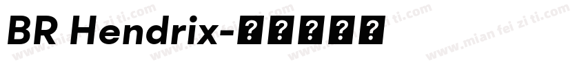 BR Hendrix字体转换